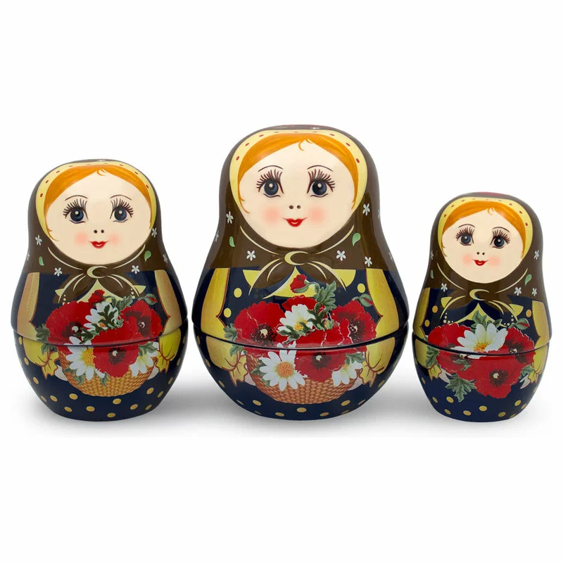 UNAMOI Ceramic Nesting Measuring Cups Poppy - Image 4