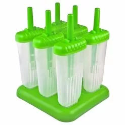 Tovolo Green Groovy Ice Pop Molds, Set Of 6
