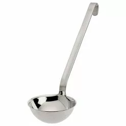ROSLE USA Rosle 10010 Stainless Steel Ladle With Pouring Rim, Hooked Handle, 8 Oz