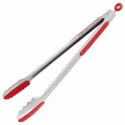 Ergo Chef Llc Ergo Chef Pro-Series 15" DUO Tongs, Red Silicone And TPR Grip