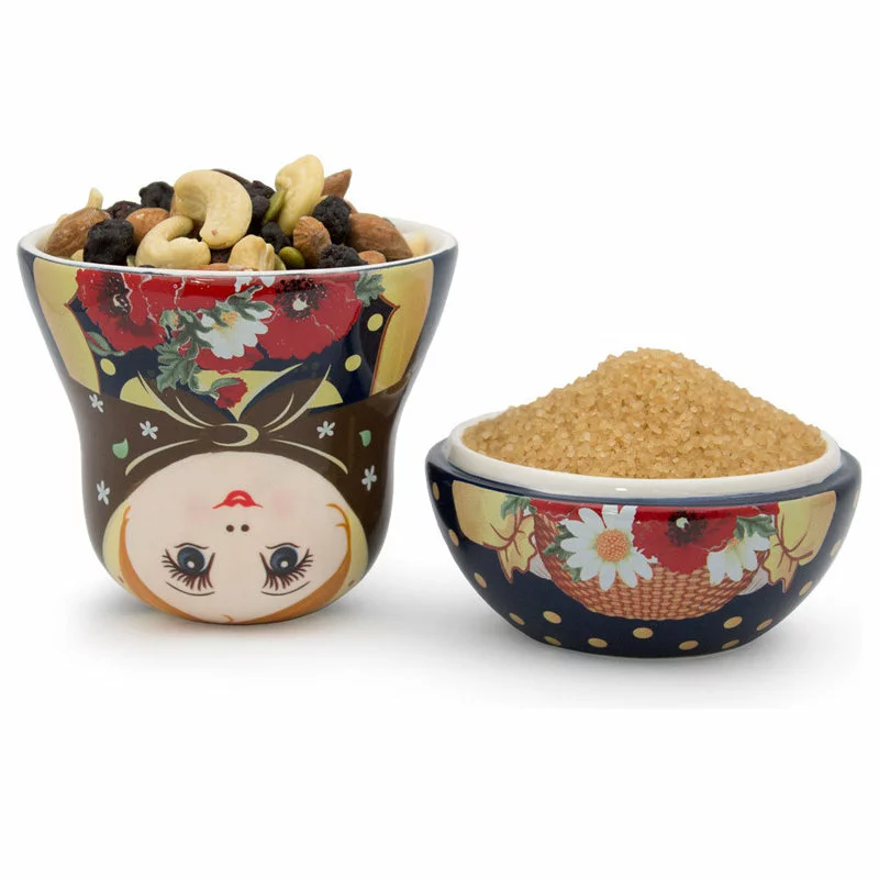 UNAMOI Ceramic Nesting Measuring Cups Poppy - Image 5