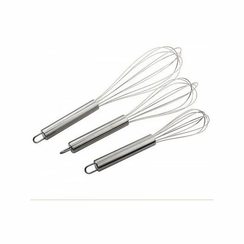Smart Cook Stainless Steel Balloon Wire Whisk Set 8/10/12 Inch, Set Of 3 - Image 2