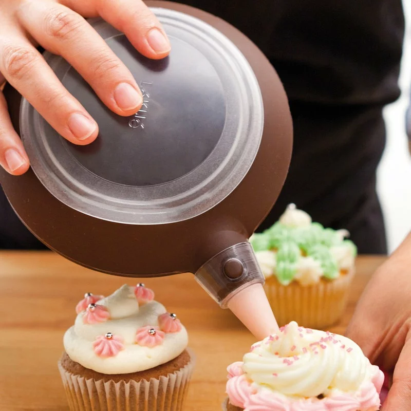 Lekue USA Lekue Brown Silicone 5 Piece Deco Pen Set With Tips - Image 2