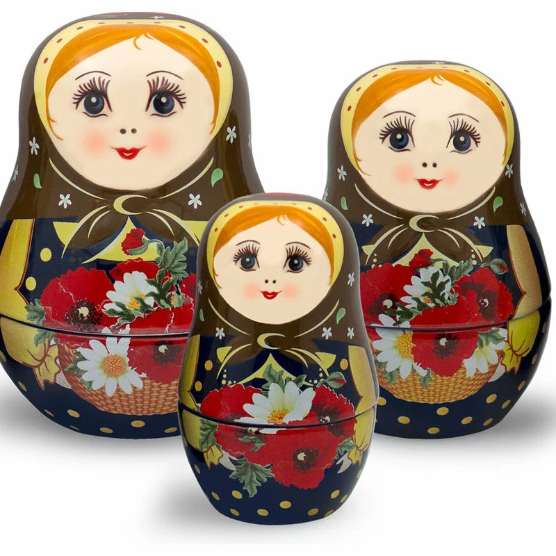 UNAMOI Ceramic Nesting Measuring Cups Poppy - Image 2