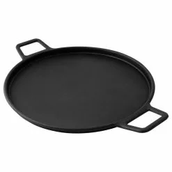 Permasteel, Inc Kenmore 14 Inch Cast Iron Pizza Pan In Black