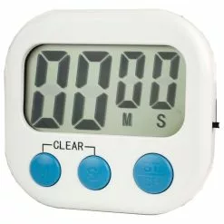 Home Basics Digital Kitchen Timer, White