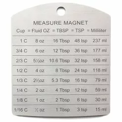 RSVP Endurance Stainless Steel Measure Conversion Magnet