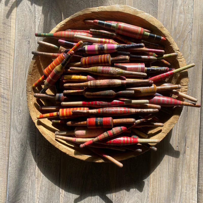 MIX Consigned Indian Painted Rolling Pin - Image 5