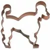 Bailey Street Home Copper Poodle Shaped Cookie Cutters 5.5 Inch Set Of 6 Made Of Copper In A