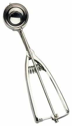 RSVP Endurance Stainless Steel Spring Release 1.75 Tablespoon Cookie Dough Scoop