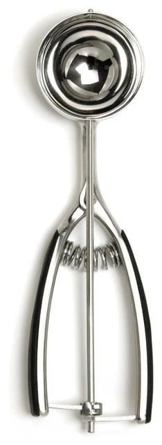 Norpro EZ-Grip Stainless Steel Scoop With Santoprene Handle, 3 Tablespoon