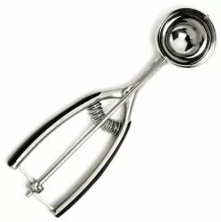 Norpro Grip-EZ Stainless Steel 8.25 Inch Ice Cream Scoop With Spring Release