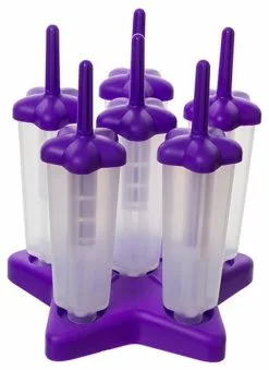 Tovolo Purple Star Ice Pop Mold, Set Of 6