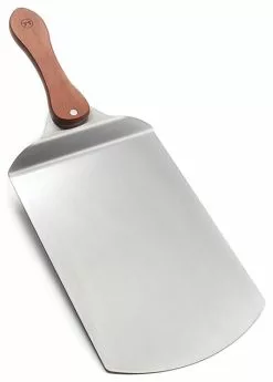 OUTSET Pizza Peel, Stainless Steel With Rosewood Handle