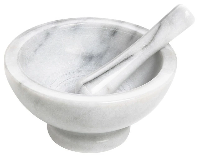 Fox Run Marble Mortar Pestle
