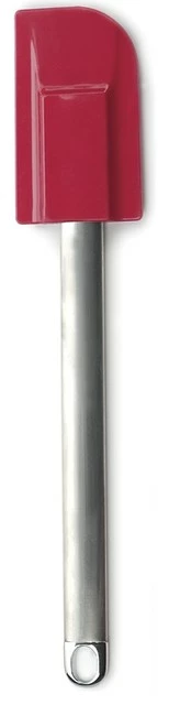 RSVP Medium Red Silicone Spatula With Stainless Steel Handle