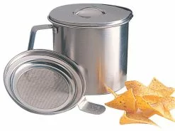 RSVP Endurance Stainless Steel Fryer's Friend Grease Keeper