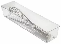 INTERDESIGN Linus Deep Drawer Organizer Bin - Clear - 4" X 16" X 3"h