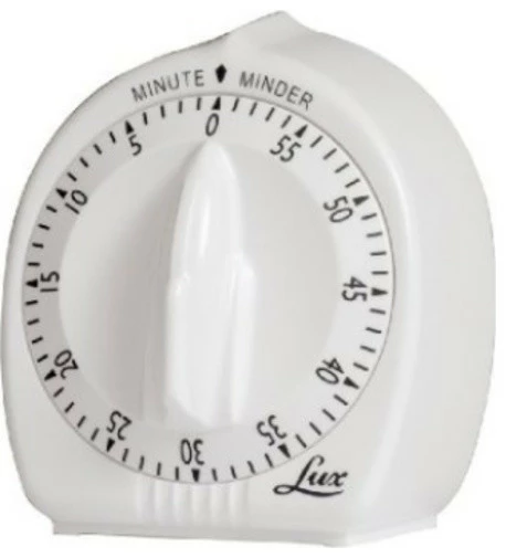 HIC Lux Lux Minute Minder Timer, White