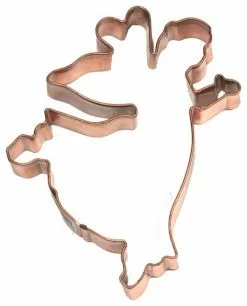 Bailey Street Home Copper Fairy Shaped Cookie Cutters 5.5 Inch Set Of 6 Made Of Copper In A Copper