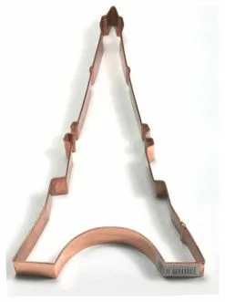Bailey Street Home Copper Eiffle Tower Shaped Cookie Cutters 5.5 Inch Set Of 6 Made Of Copper In A