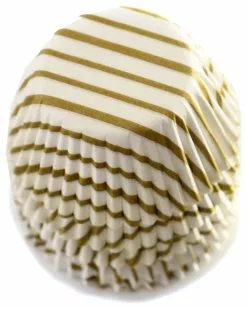 Norpro Gold Swirl Mini Cupcake Liner, Set Of 100