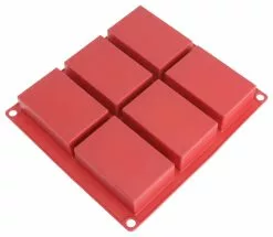 Freshware 6-Cavity Silicone Rectangle Bar Mold