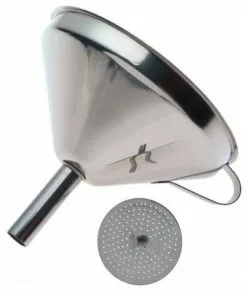 Norpro Stainless Steel Funnel With Detachable Strainer